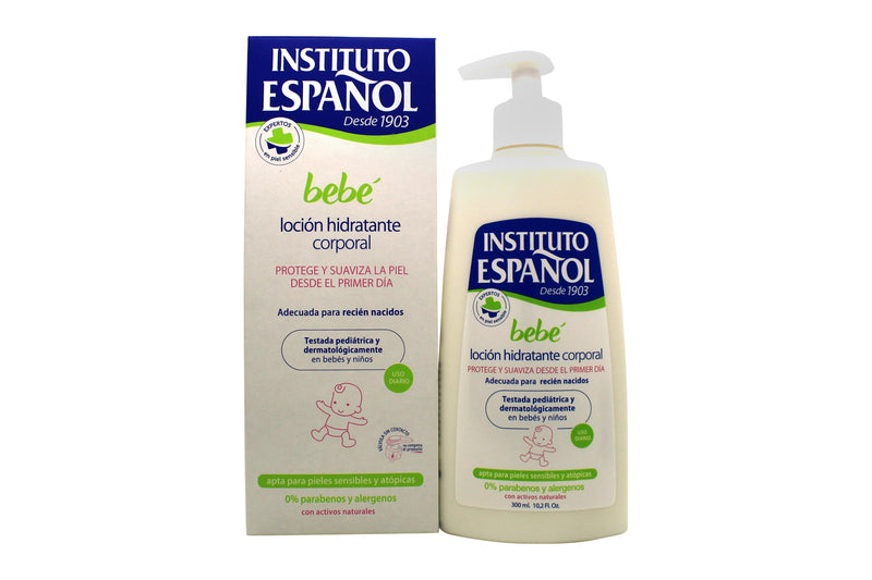 Instituto Español Bebe Baby Moisturizing Body Lotion Newborn Sensitive Skin Without Allergens 300ml