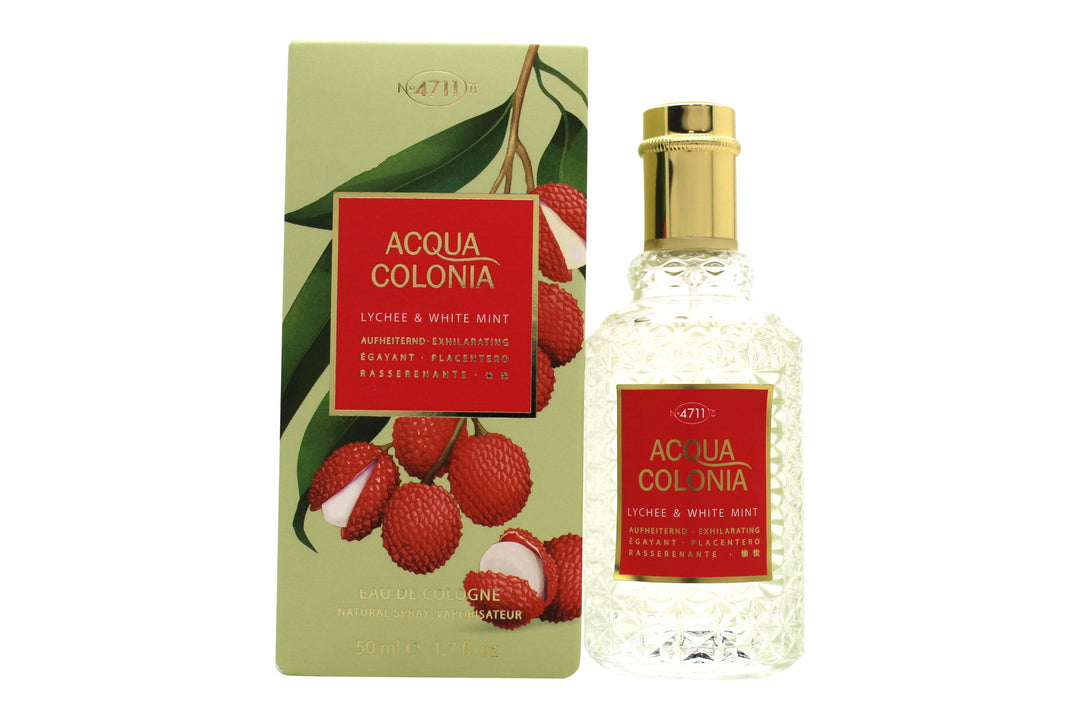 Mäurer & Wirtz 4711 Acqua Colonia Lychee & White Mint Eau de Cologne 50ml Sprej