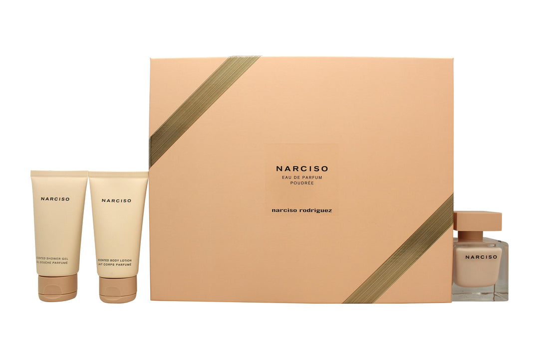 Narciso Rodriguez Narciso Poudree Presentset 50ml EDP + 50ml Shower Gel + 50ml Body Lotion