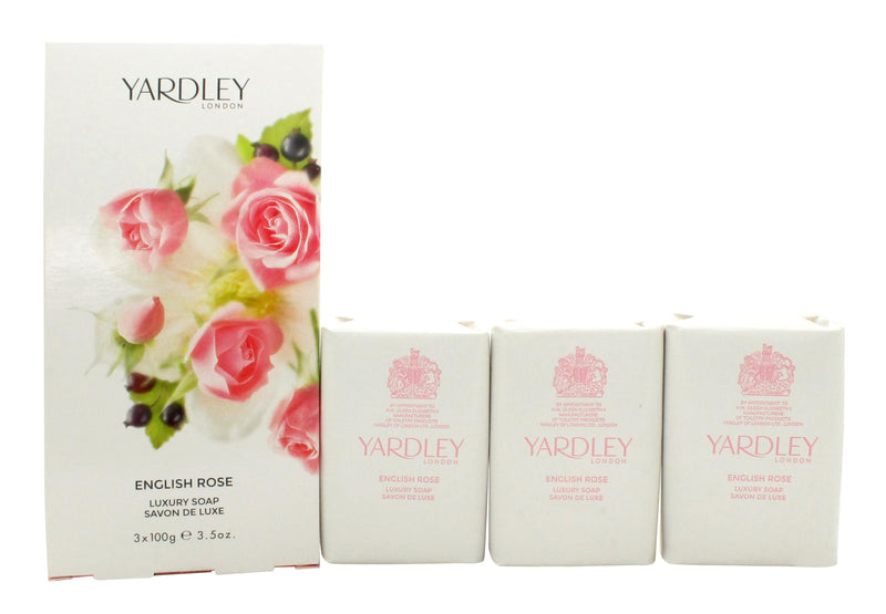 Yardley English Rose Tvål 3x 100g