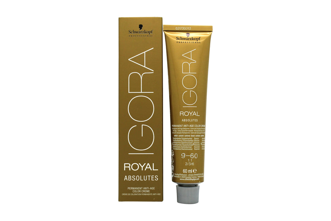 Schwarzkopf Igora Royal Absolutes Anti-Age Permanent Hårfärg 60ml - 9-60