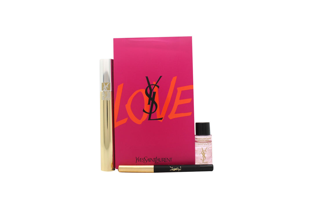 Yves Saint Laurent Luxurious Mascara Must Have Presentset 7.5ml Volume Effet Faux Cils Mascara - 01 + 0.8g Dessin du Regard Waterproof Eye Pencil - 01 + 8ml Top Secrets Expert Makeup Remover