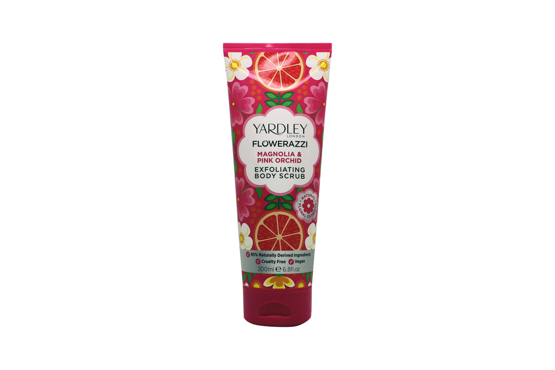 Yardley Flowerazzi Magnolia & Pink Orchid Body Scrub 200ml