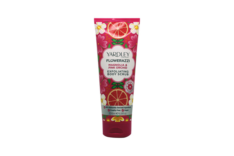 Yardley Flowerazzi Magnolia & Pink Orchid Body Scrub 200ml