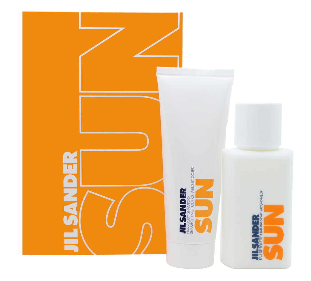 Jil Sander Sun Gift Set 75ml EDT + 75ml Hair & Body Shampoo