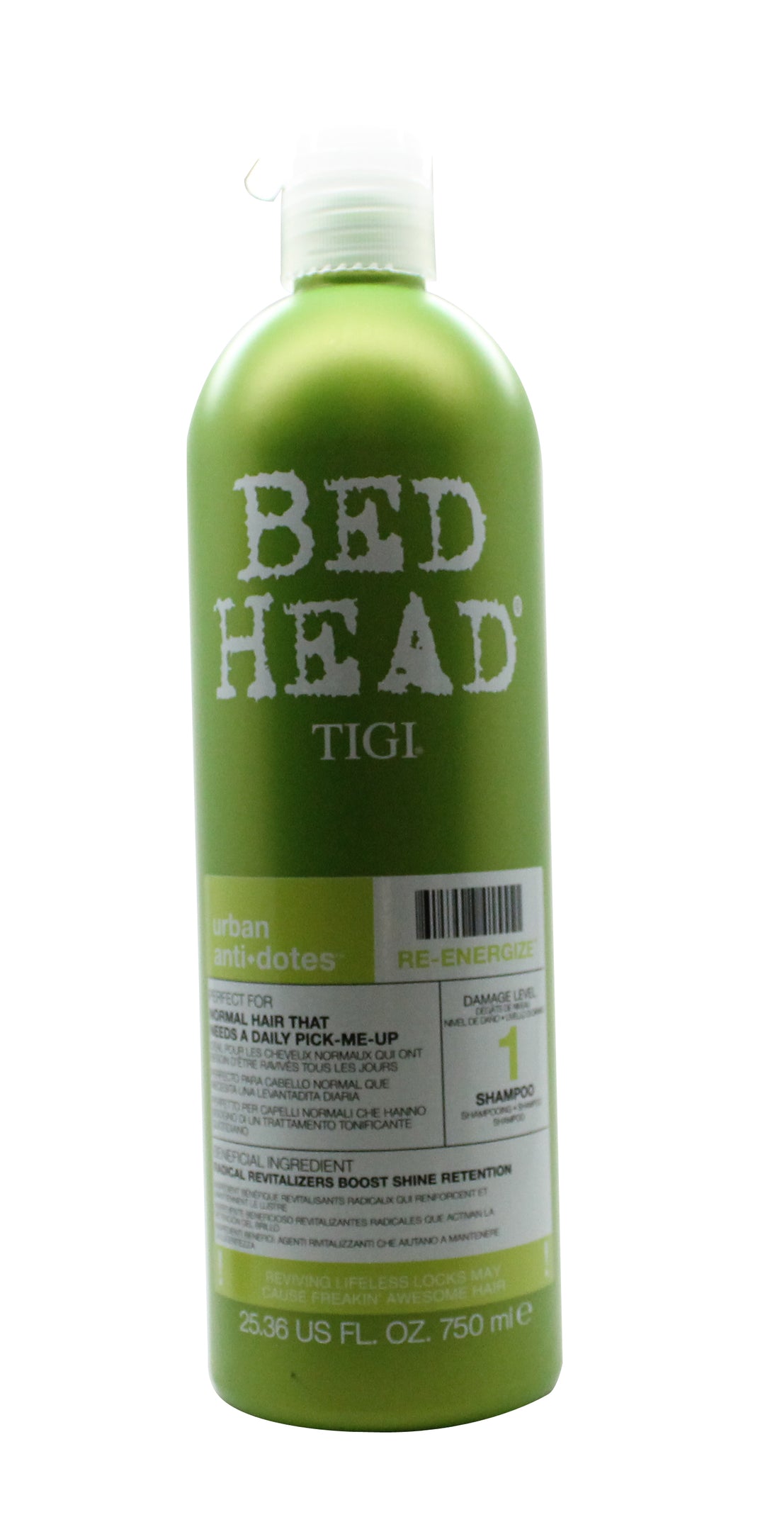 Tigi Bed Head Urban Antidotes Re-Energize Schampo 750ml