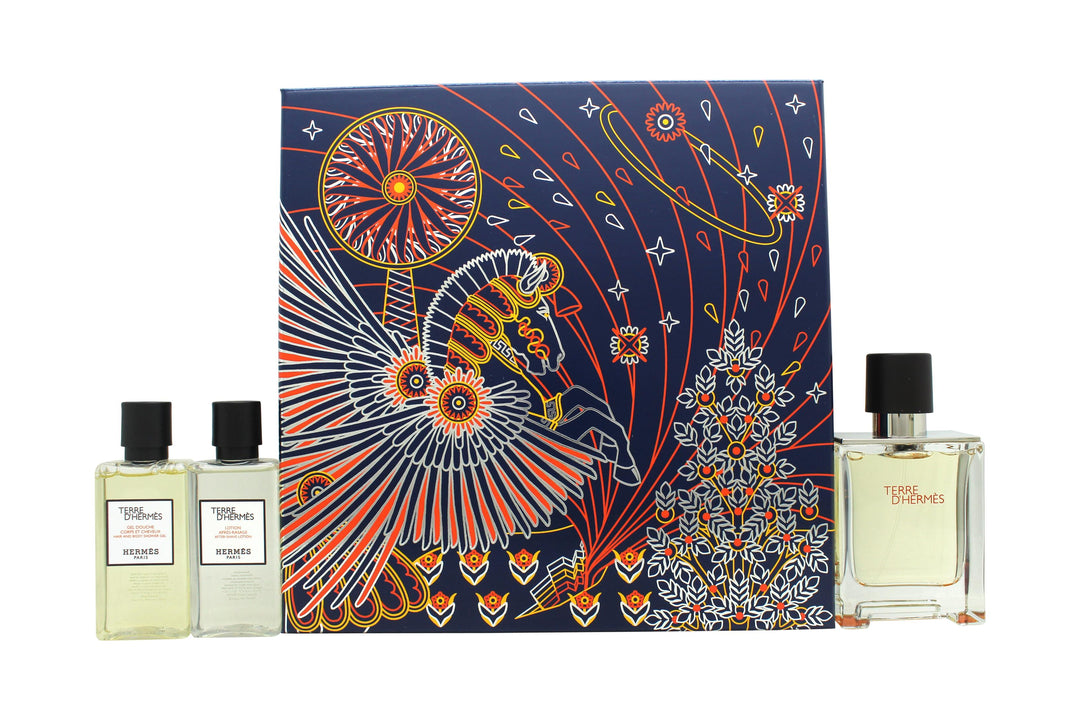 Hermès Terre d'Hermès Gift Set 50ml EDT + 40ml Shower Gel + 40ml Aftershave Lotion