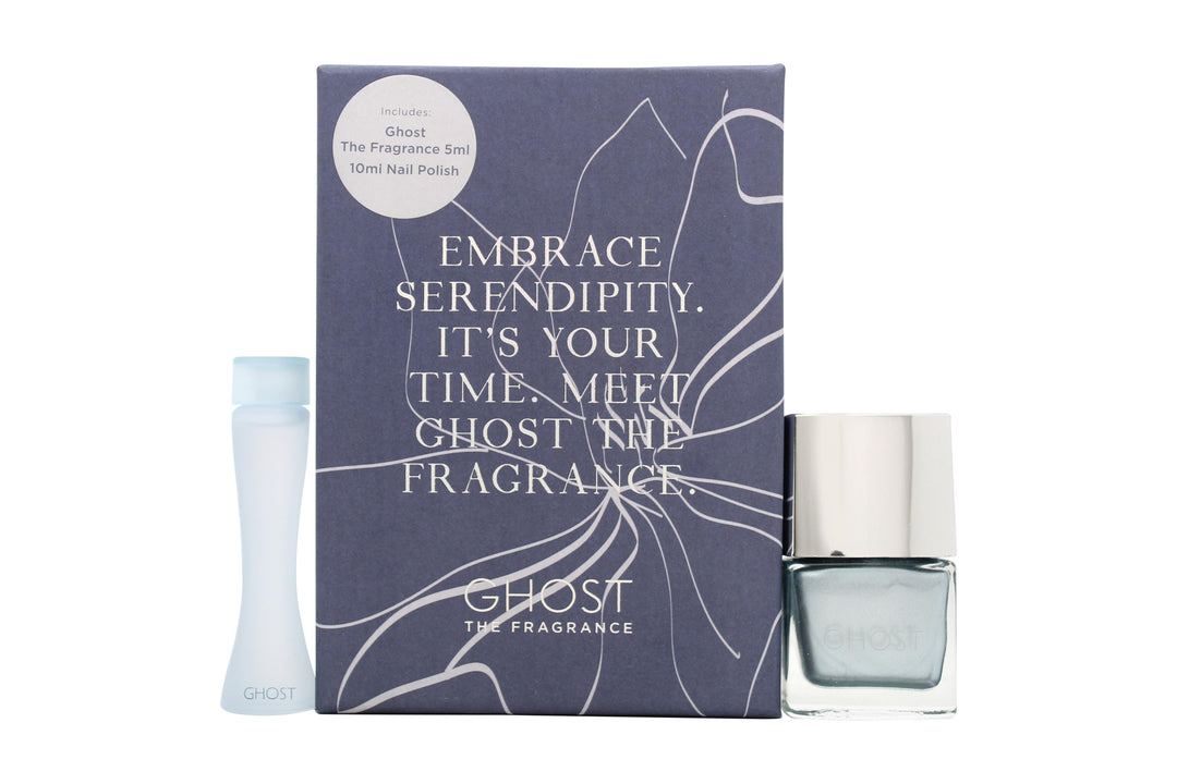 Ghost Original Presentset 5ml EDT + 10ml Ghost Metallic Blue Nagellack