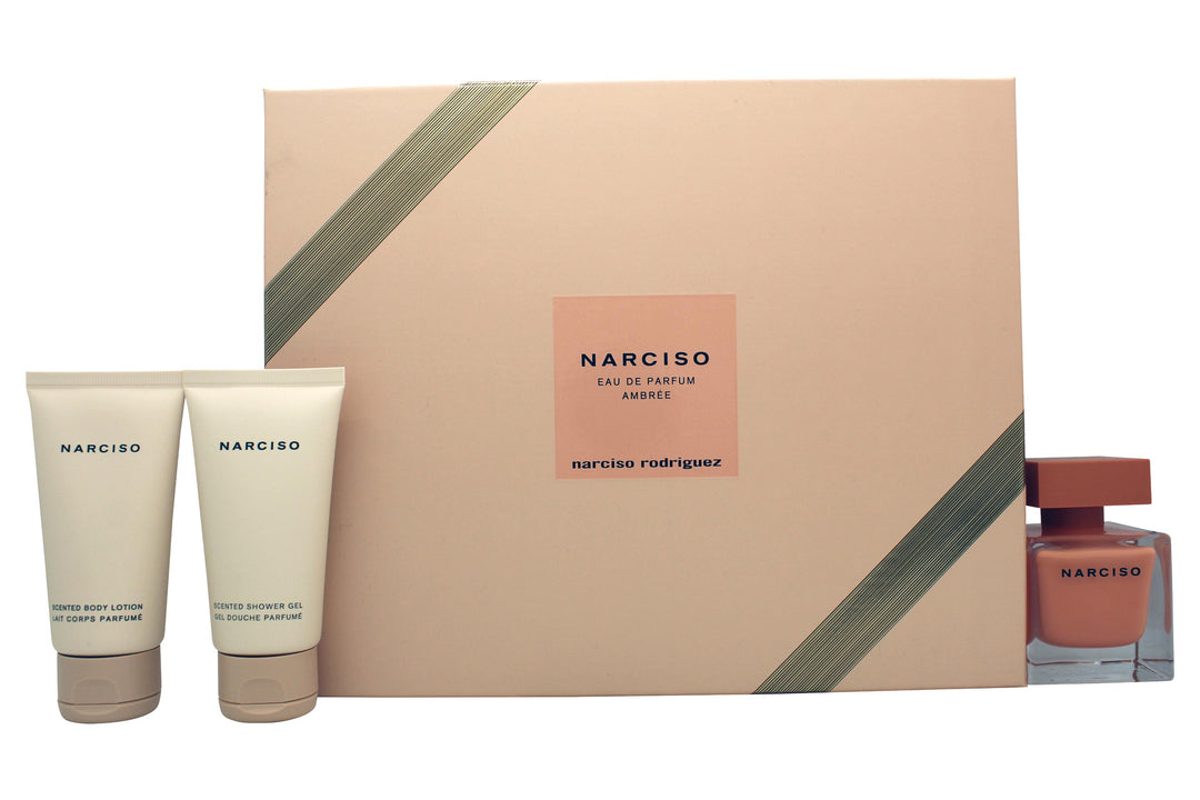 Narciso Rodriguez Narciso Ambrèe Presentset 50ml EDP + 50ml Kroppslotion + 50ml Duschgel