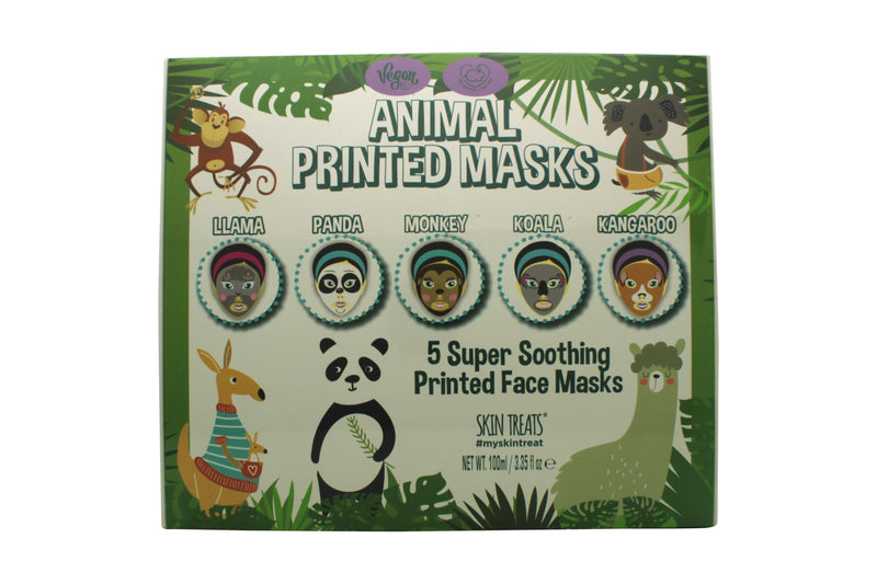 Skin Treats Printed Sheet Masks Gift Set - 5 Pieces