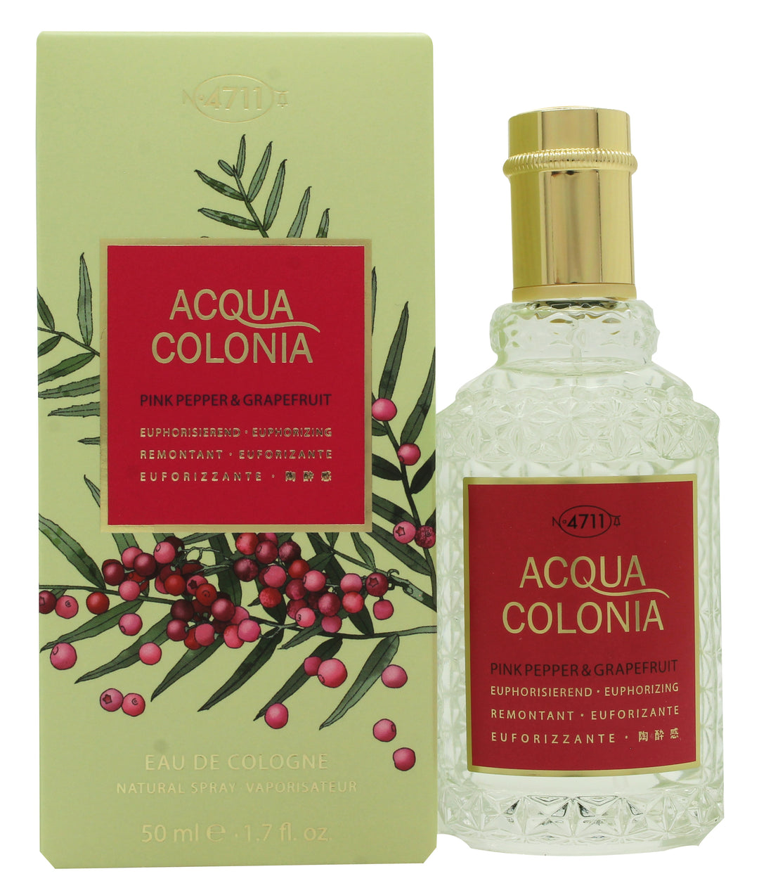 Mäurer & Wirtz 4711 Acqua Colonia Pink Pepper & Grapefruit Eau de Cologne 50ml Spray