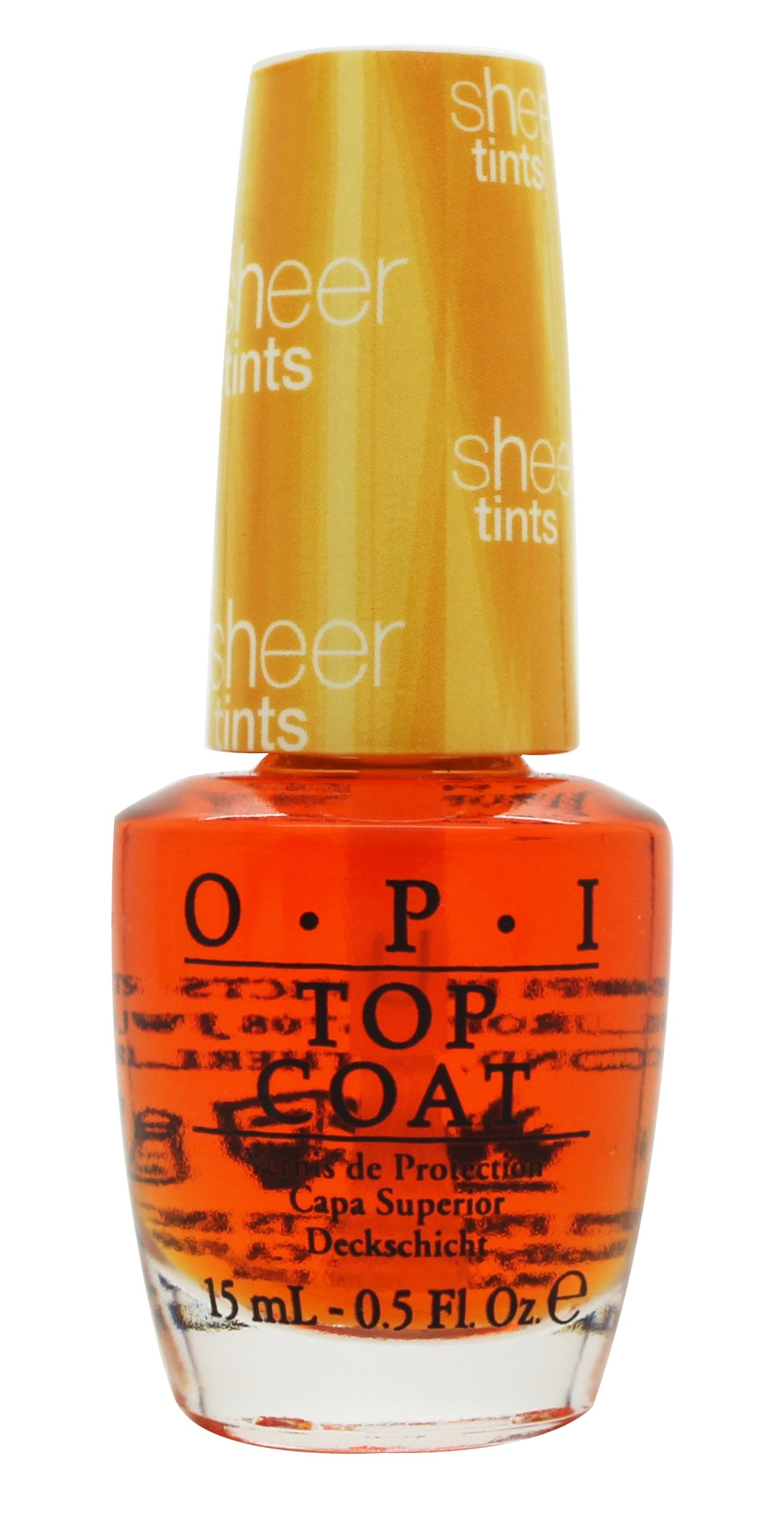 OPI Sheer Tints Top Coat 15ml - I'm Never Amberrassed NTS01