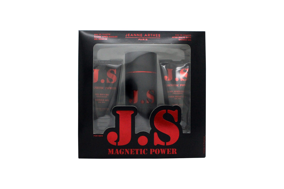 Jeanne Arthes Js Magnetic Power Presentset 100ml EDT + 75ml Shower Gel + 75ml Aftershave Balm