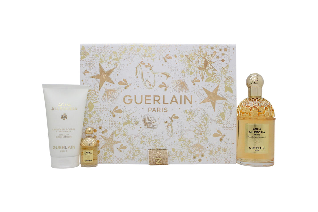 Guerlain Aqua Allegoria Forte Mandarine Basilic Gift Set 125ml EDP + 7.5ml EDP + 75ml Body Lotion