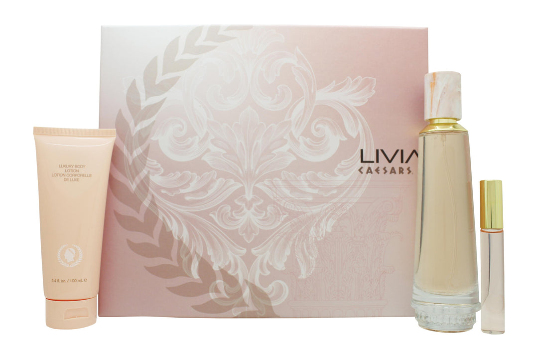 Caesars Livia Presentset 100ml EDP + 100ml Body Lotion + 9ml Roll-On Parfym