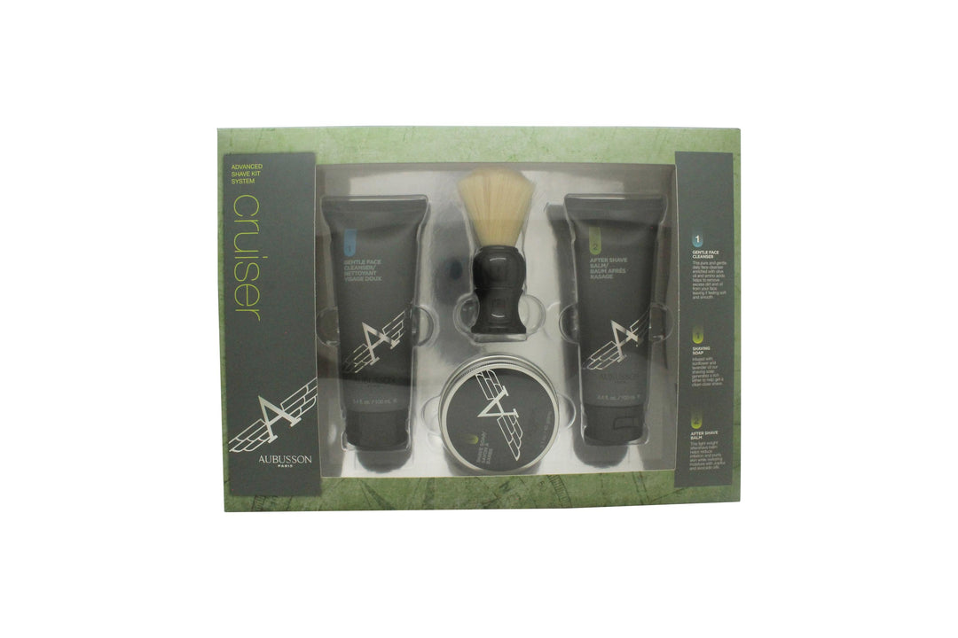 Aubusson Cruiser Grooming Presentset 100ml Aftershave Balsam + 100ml Rengöring + 60g Tvål + Rakborste