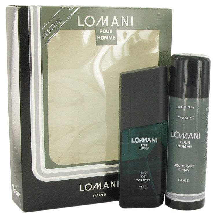 Lomani by Lomani Gift Set -- 3.4 oz Eau De Toilette Spray + 6.7 oz Deodorant Spray for Men