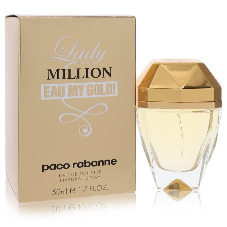 Lady Million Eau My Gold by Paco Rabanne Eau De Toilette Spray for Women