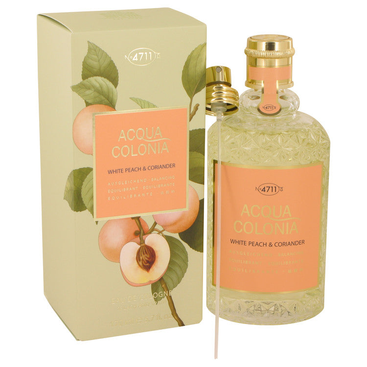 4711 Acqua Colonia White Peach & Coriander by Maurer & Wirtz Eau De Cologne Spray for Women