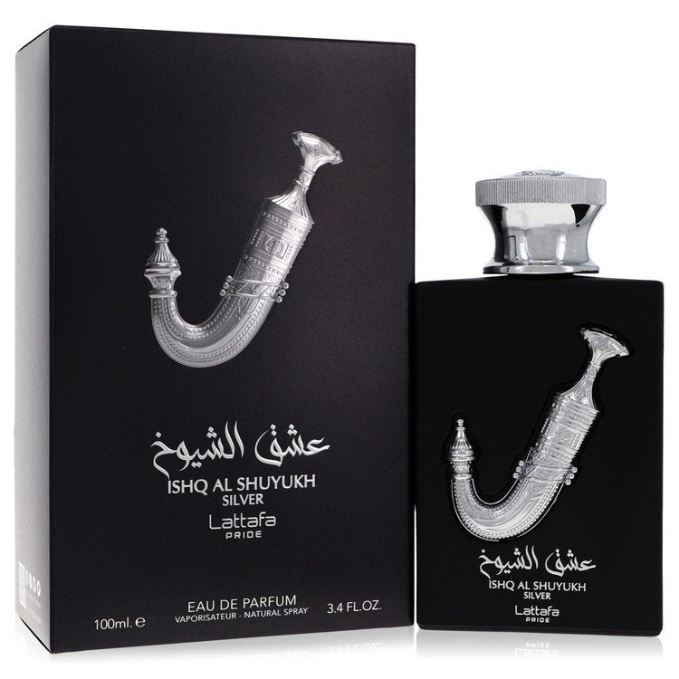 Lattafa Pride Ishq Al Shuyukh Silver by Lattafa Eau De Parfum Spray (Unisex) 3.4 oz for Men