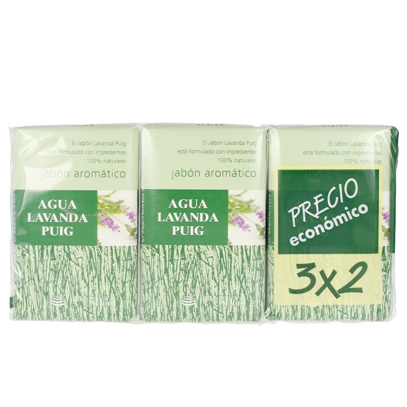 AGUA LAVANDA PUIG soap SET 3 pz