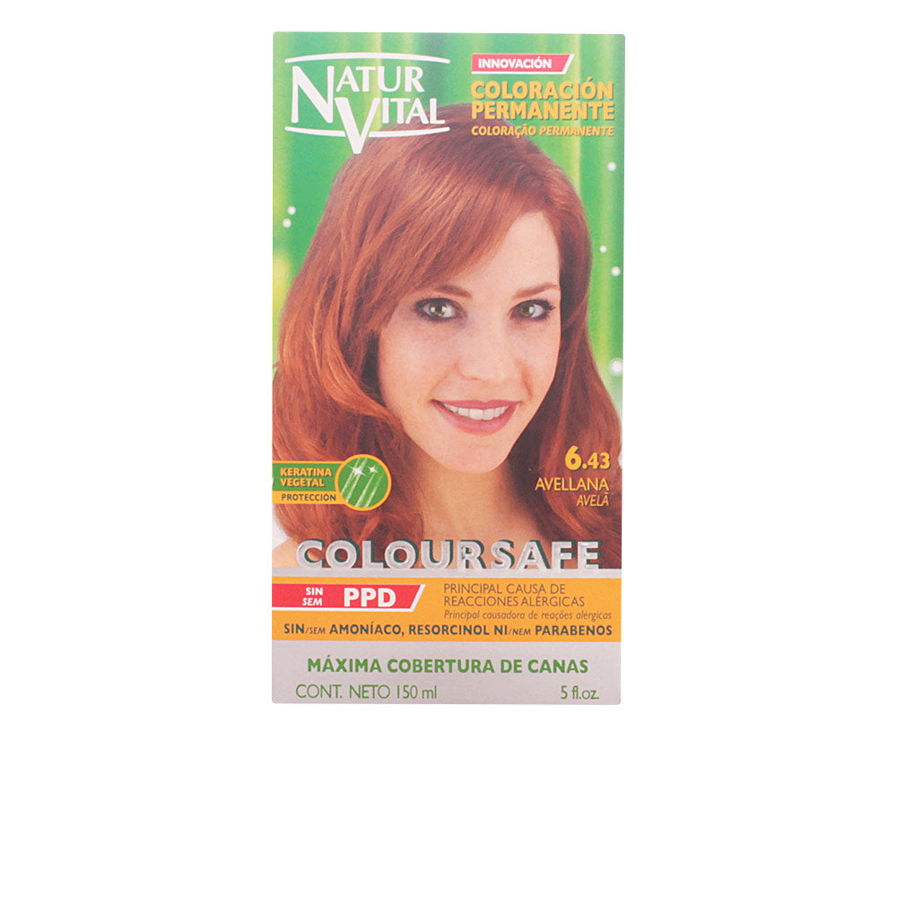 COLOURSAFE tinte permanente #6.43-avellana 150 ml