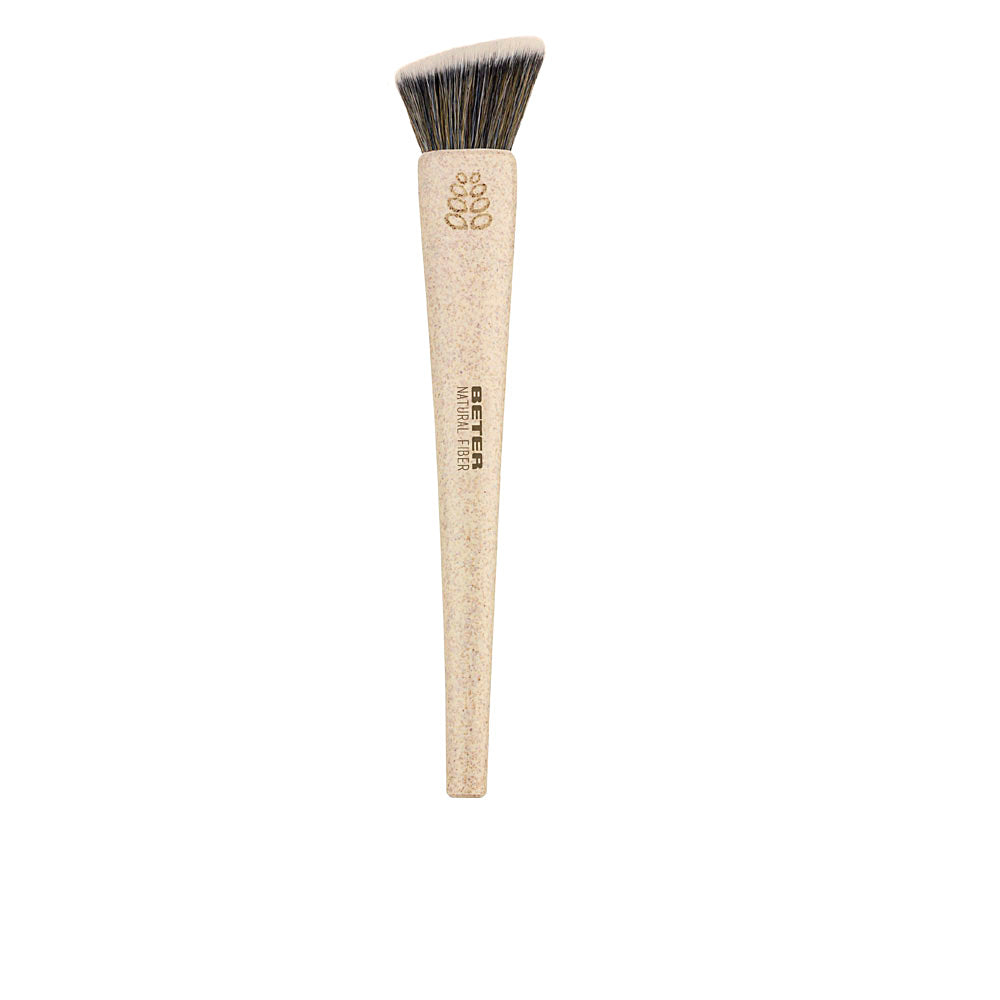 BROCHA MAQUILLAJE flat top kabuki natural fiber #beige