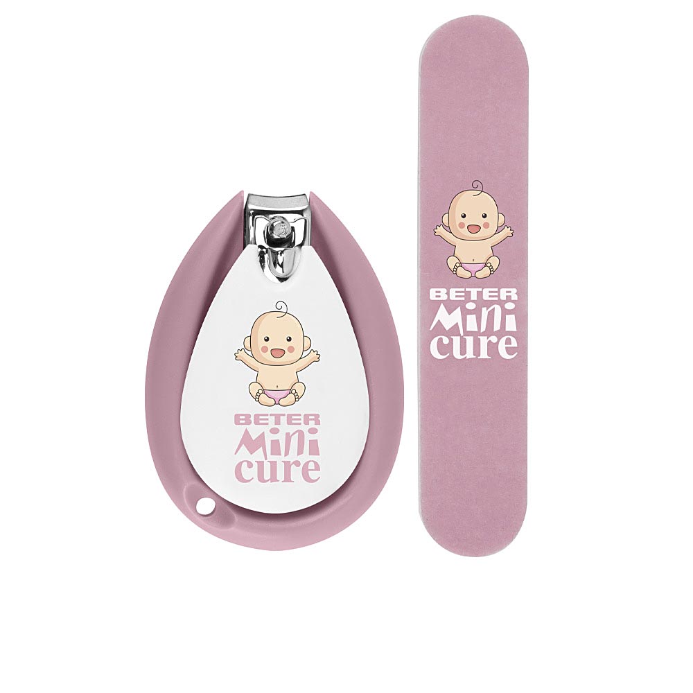 MINI CURE CUIDADO UÑAS BEBÉS ROSA SET 2 pz