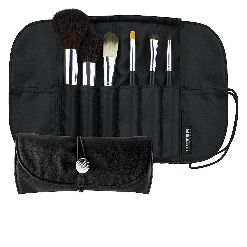 PROFESSIONAL estuche-manta con 6 brochas make up