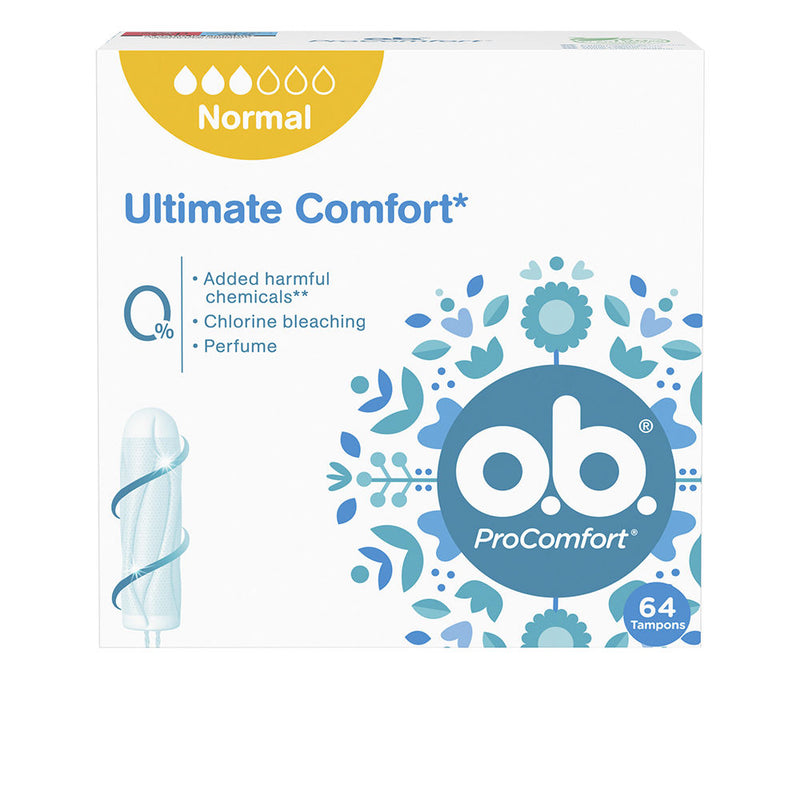 O.B. PROCOMFORT NORMAL tampón 64 u