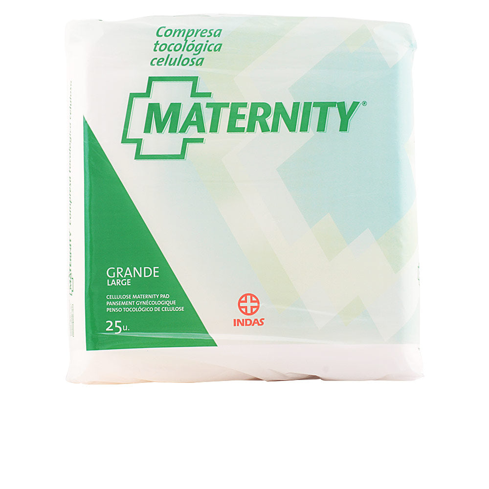 MATERNITY compresa celulosa anatómica grande 25 uds