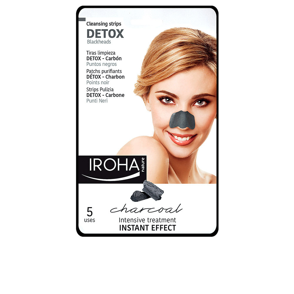 DETOX CHARCOAL BLACK nose strips 5 uds