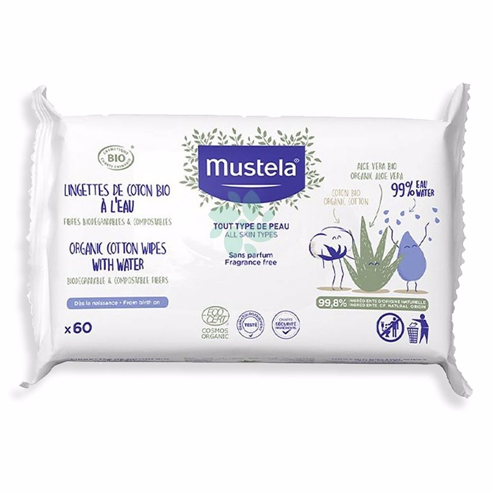 BÉBÉ BIO cotton wipes 60 u