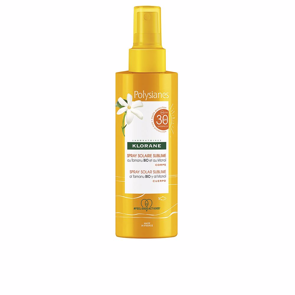 POLYSIANES MONOÏ Y TAMANU BIO spray solar sublime rostro SPF30 200 ml