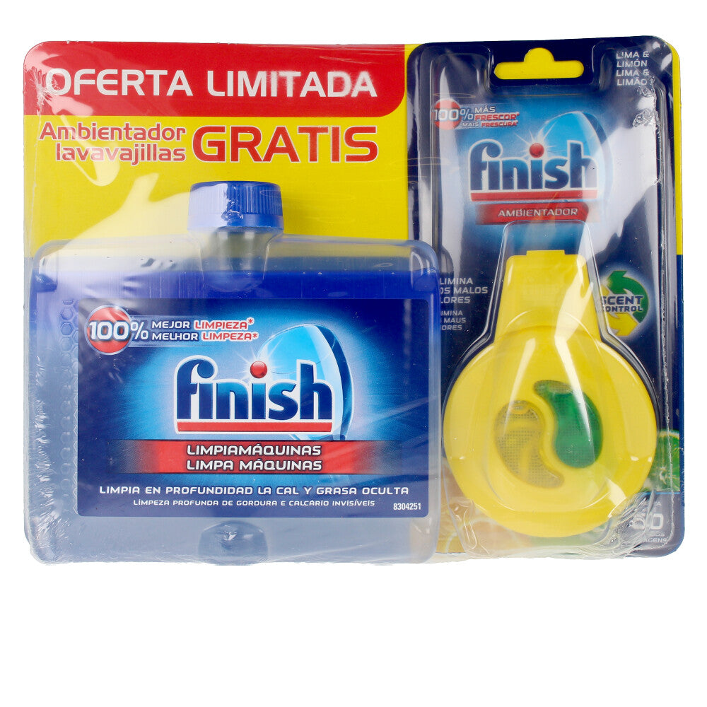 FINISH limpiamáquinas 250 ml + ambientador lavavajillas