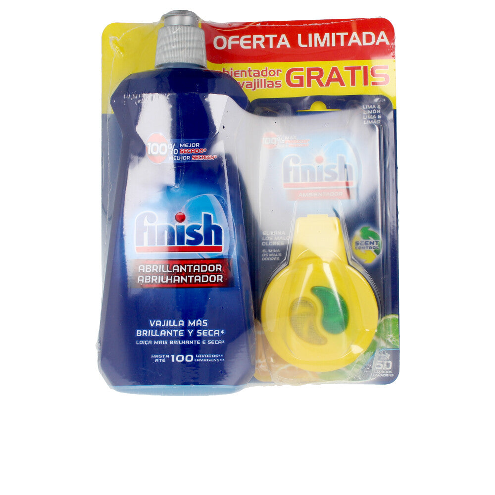 FINISH abrillantador lavavajillas 500ml+ambientador lavavaji