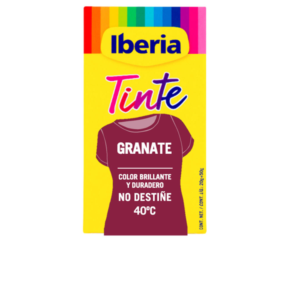 IBERIA CLOTHING DYE colorfast 40º #garnet 70 gr