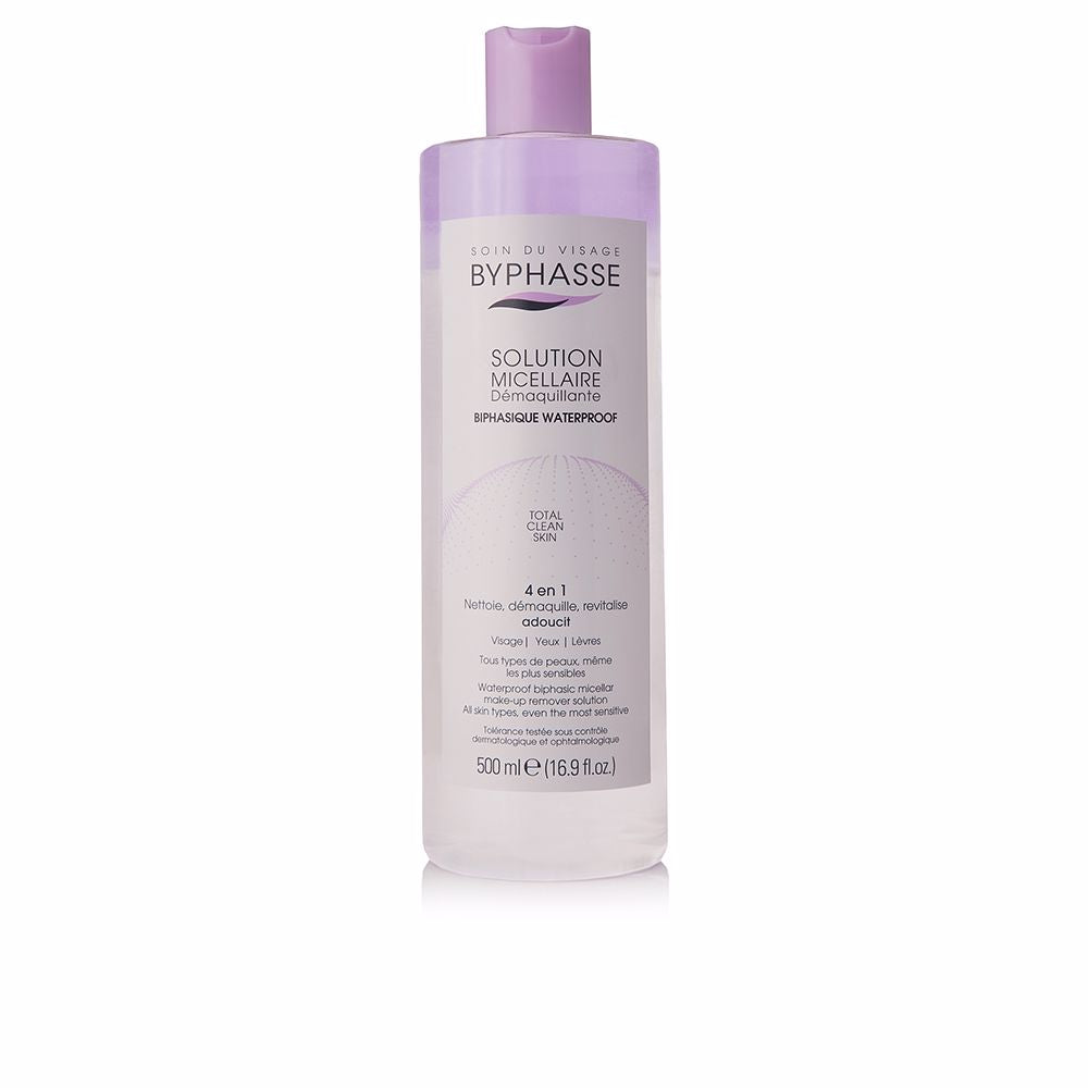 SOLUCIÓN MICELAR DESMAQUILLANTE bifásica waterproof 500 ml