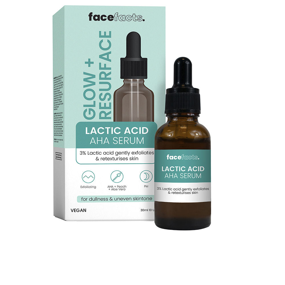 GLOW+ RESURFACE lactic acid aha serum 30 ml