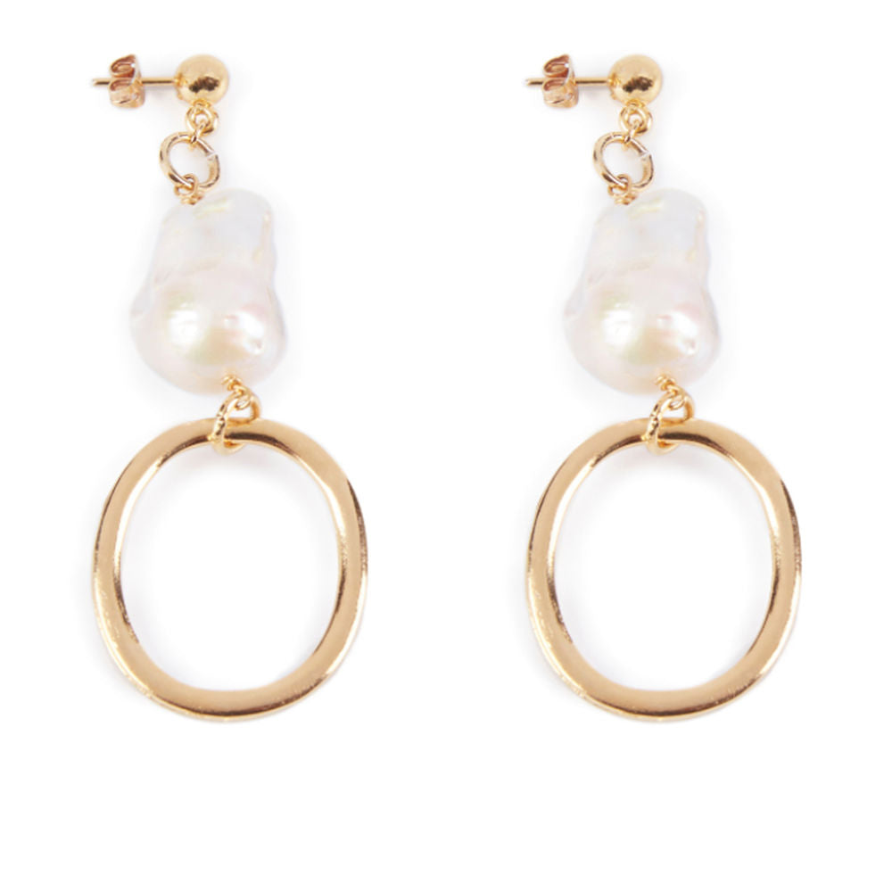 BALBOA LONG earrings #shiny gold 1 u