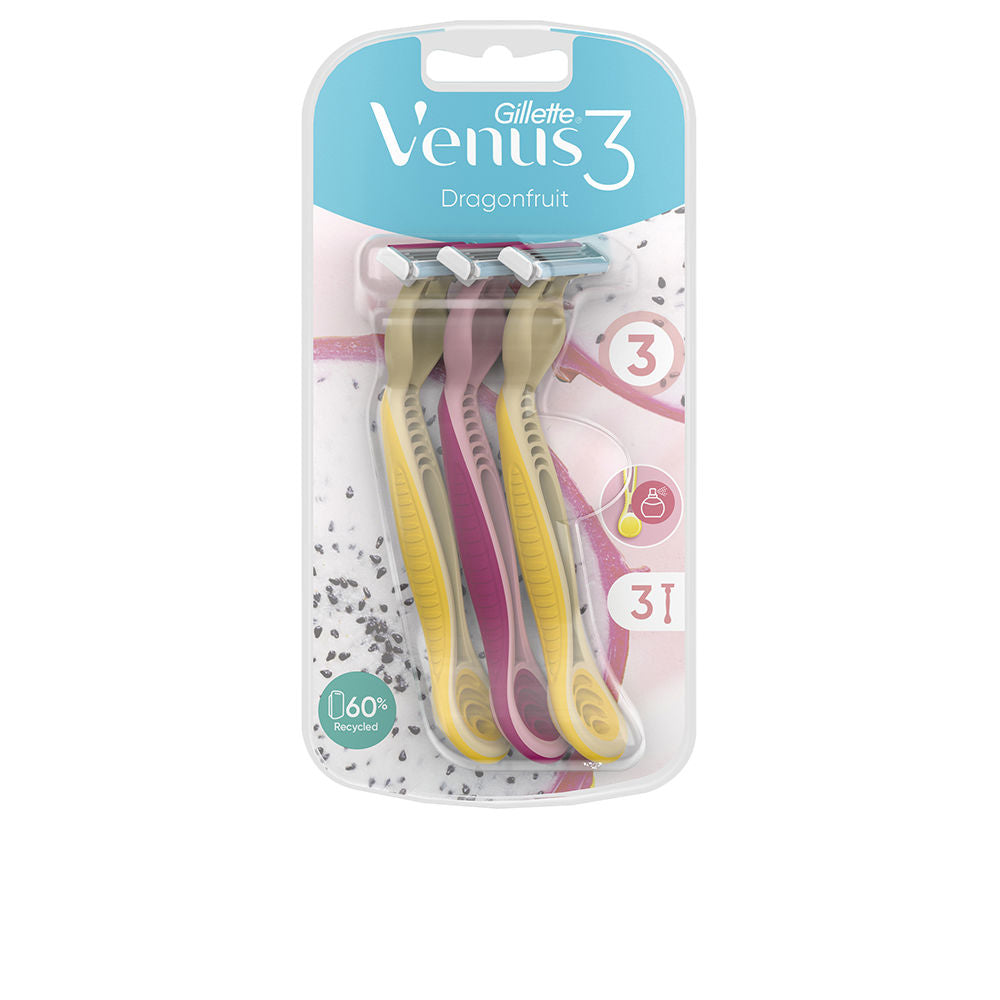 VENUS3 DRAGONFRUIT disposable hair removal blades 3 u