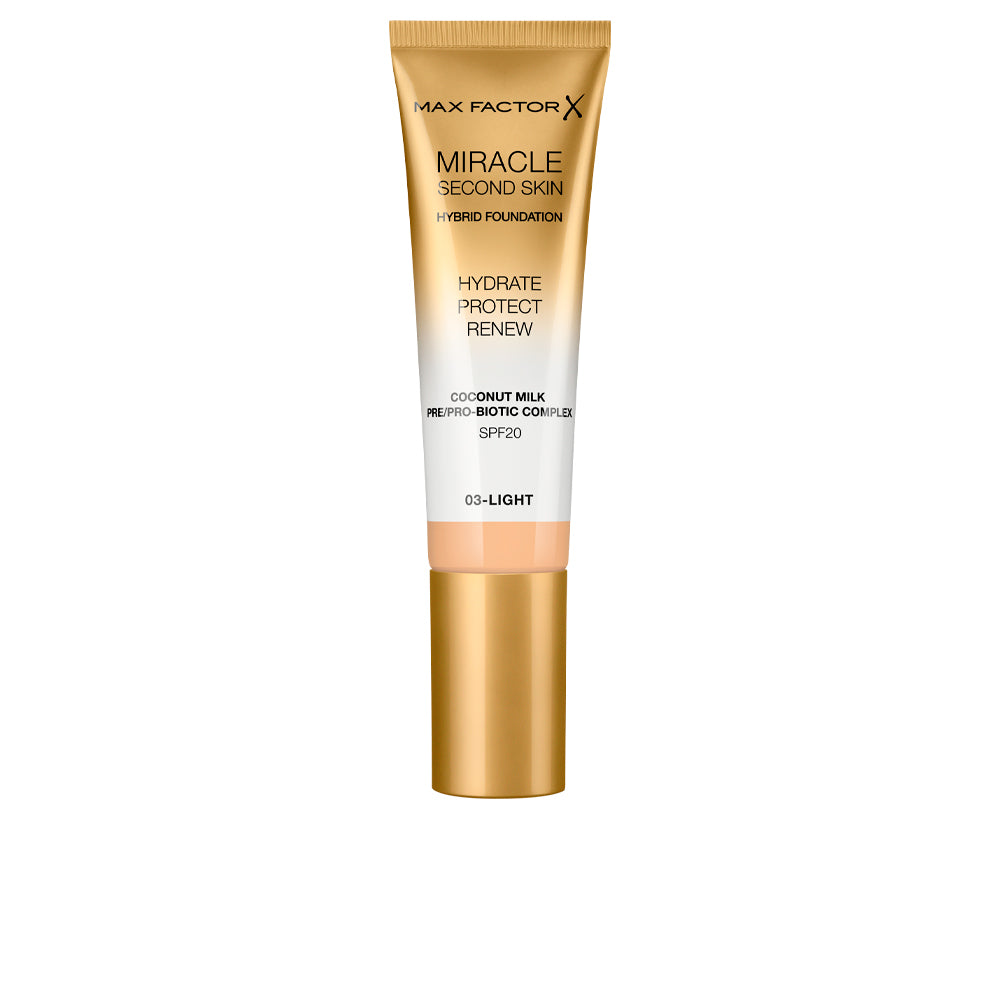 MIRACLE TOUCH second skin found.SPF20 #4-light medium 30 ml