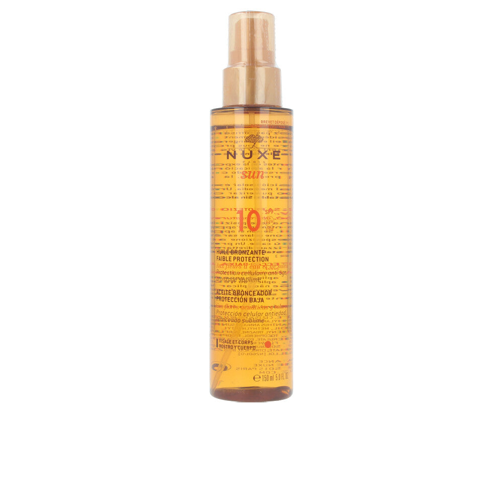 NUXE SUN huile bronzante visage et corps SPF10 spray 150 ml