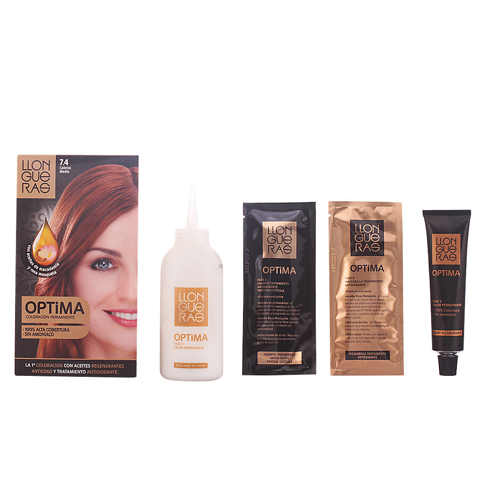 OPTIMA hair colour #7.4-copper