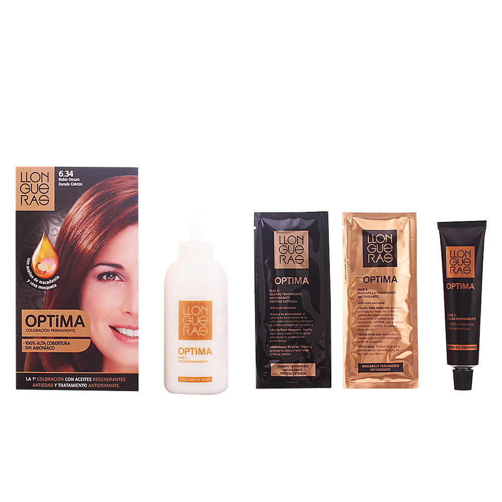 OPTIMA hair colour #6.34-golden deep blond