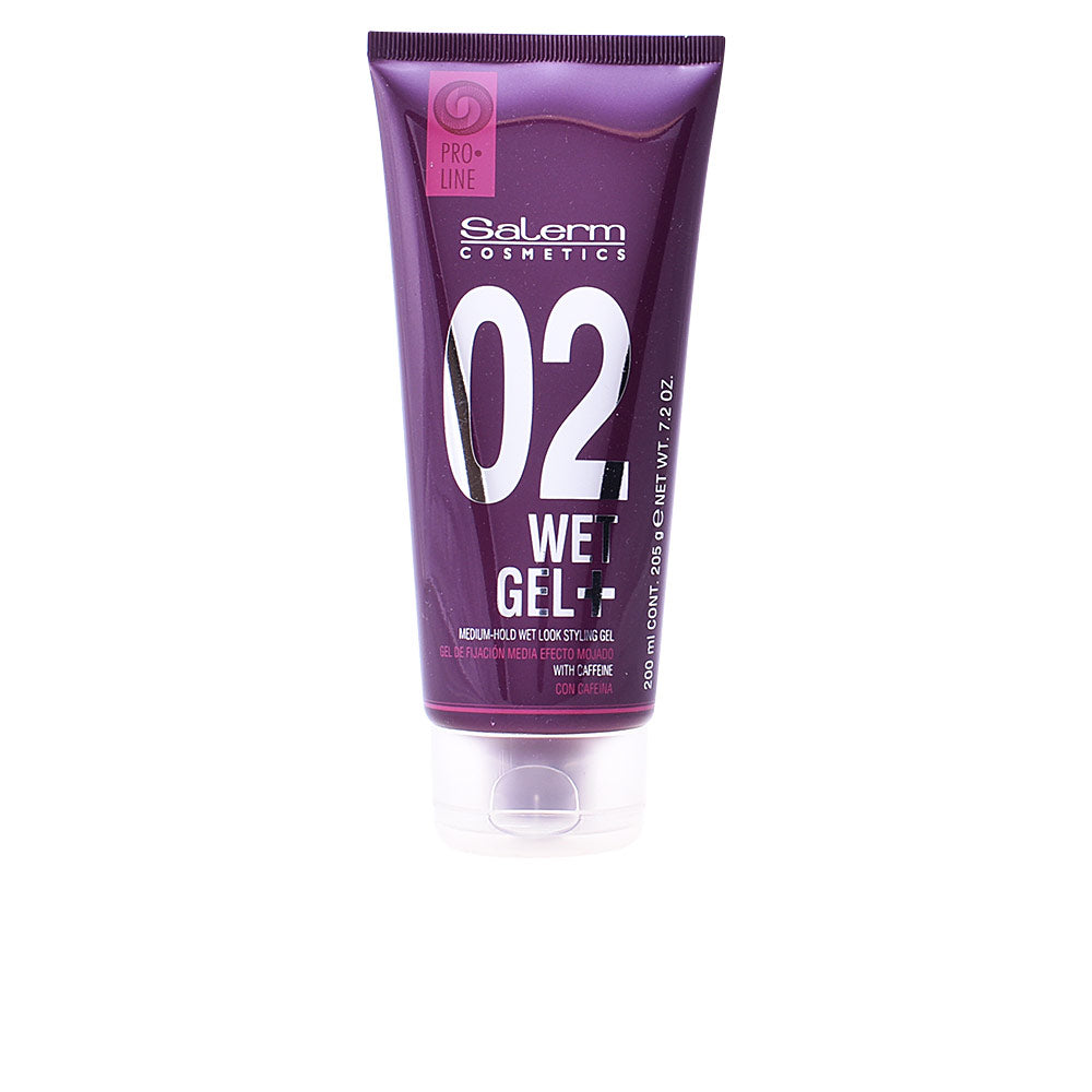 WET gel+ medium hold wet look styling gel 200 ml