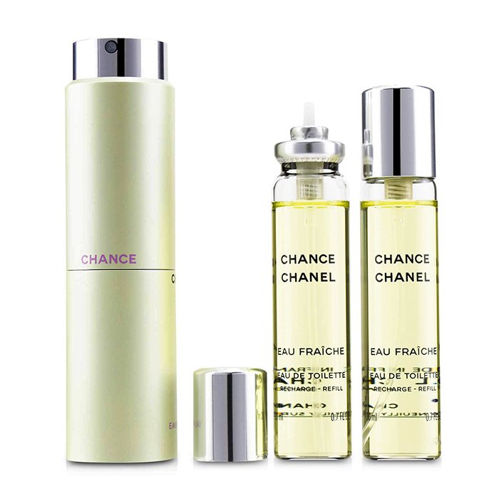 Chance Eau Fraiche Twist & Spray Eau De Toilette - 3x20ml/0.7oz