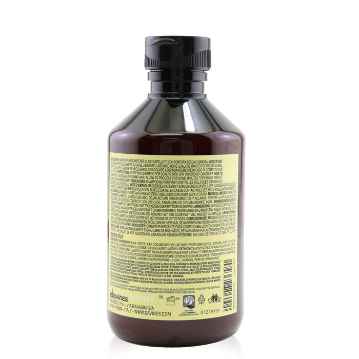 Natural Tech Purifying Shampoo (for Scalp With Oily Or Dry Dandruff) - 250ml/8.45oz