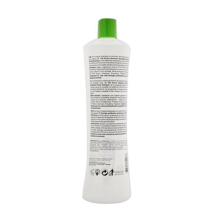 Enviro American Smoothing Treatment Purity Shampoo - 946ml/32oz