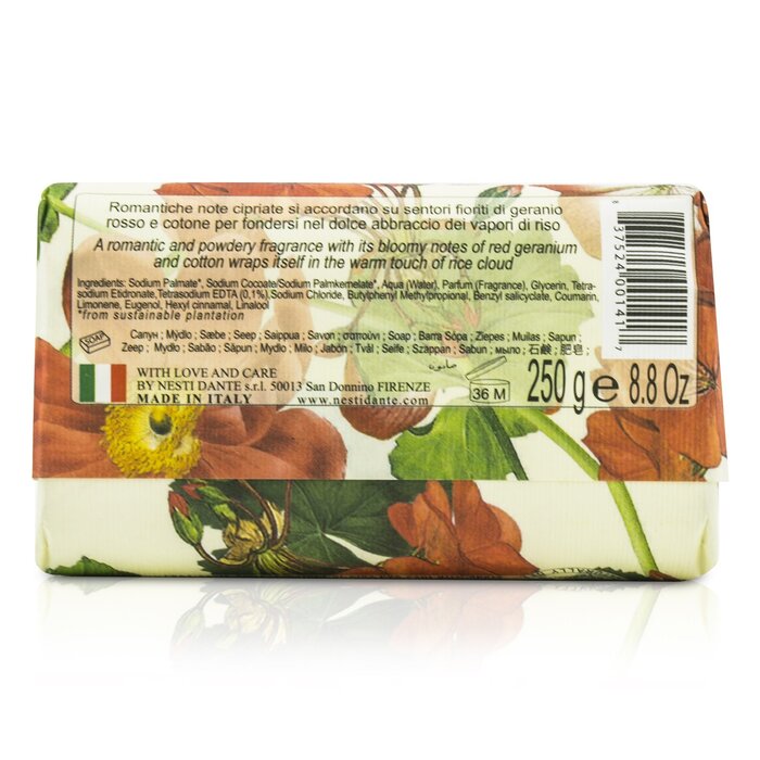 Dolce Vivere Fine Natural Soap - Venezia - Red Geranium, Rice Cloud & Cotton Flower - 250g/8.8oz